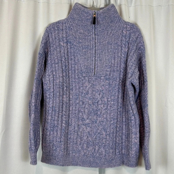 Sundance New Women’s Small Sycamore Periwinkle Half Zip Pullover Sweater - Picture 1 of 5